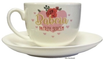 Filiżanka do herbaty - UROCZY prezent dla BABCI