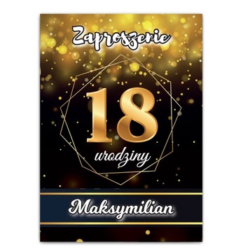 Zaproszenie zaproszenia na 18 urodziny osiemnastkę
