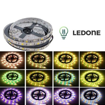 СВЕТОДИОДНАЯ ЛЕНТА RGBW ТЕПЛЫЙ БЕЛЫЙ ХОЛОДНЫЙ НАБОР 5м С УДАЛЕННЫМ ИСТОЧНИКОМ ПИТАНИЯ 5050 12V CE