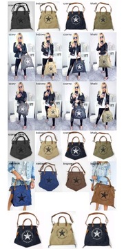 СУМКА-ШОППЕР ВИНТАЖНАЯ ЗВЕЗДА XL