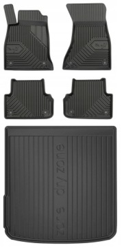 Set 77 Gumové rohože a rohože Audi A4 Avant B9 Kombi 2015-2023
