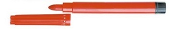PISAK FIBRACOLOR GRUBY 6mm CZERWONY 1szt
