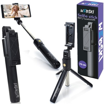 STATYW NA TELEFON DO NAGRYWANIA VIDEO FILMÓW SELFIE STICK KIJEK DO ZDJĘĆ