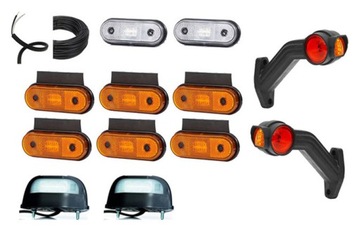 Zestaw lampy LED do naczepy ciężarówki FRISTOM +30m przewodu 2x1,50mm2