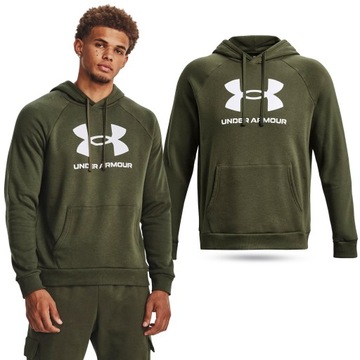 BLUZA MĘSKA Z KAPTUREM UNDER ARMOUR DRESOWA SPORTOWA BAWEŁNA 1379758