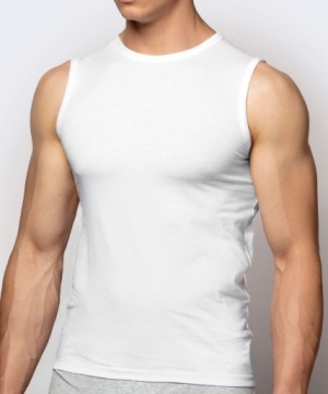 PODKOSZULKA bawełniana ATLANTIC BMV-047 L biała