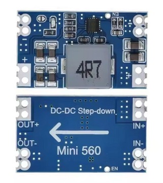 PRZETWORNICA NAPIĘCIA STEP-DOWN 7-20V-->5V 5A MINI560