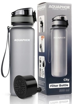BIDON FILTR BUTELKA AQUAPHOR CITY SZARA + WKŁAD