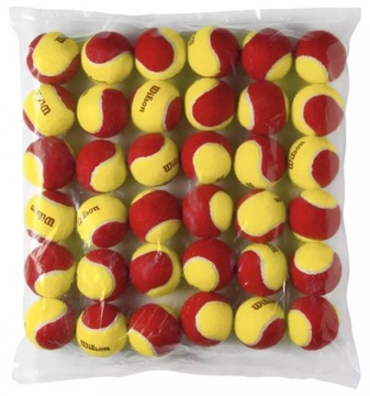 Piłki tenisowe Wilson Starter Red TBall 36 szt.