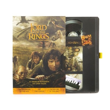 Notes A5 Władca Pierścieni Lord Of The Rings VHS Notatnik 120 kartek linie