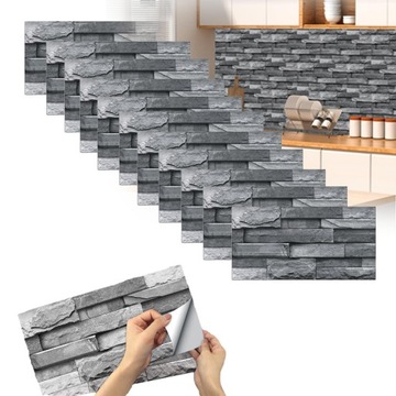 PŁYTKI PANELE WINYLOWE SAMOPRZYLEPNE PCV MOZAIKA WZÓR 30X15CM 24SZTUK