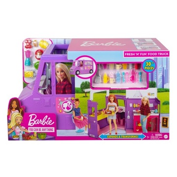 BARBIE FOODTRUCK Furgonetka z lodami GMW07