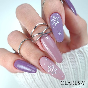 CLARESA WINTER WONDERLAND COLLECTION ГИБРИДНЫЙ РОЗОВЫЙ ЛАК ДЛЯ НОГТЕЙ 10 шт.