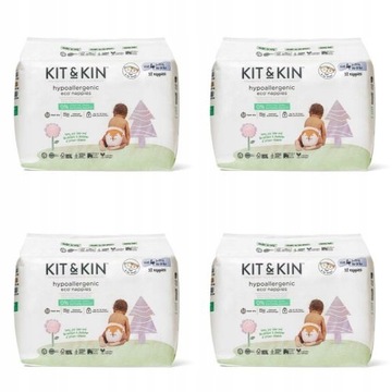 Kit & Kin Pieluchy Roz. 4 Maxi Plus KARTON 4x32szt
