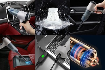 Ręczny odkurzacz bezprzewodowy, silnik bezszczotkowy 4500 PA Odkurzacz 120W