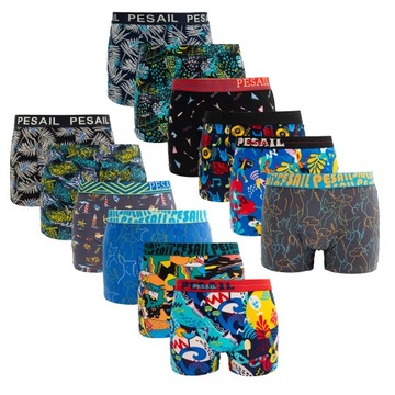 6 мужских боксеров, хлопок, COLORFUL 3XL