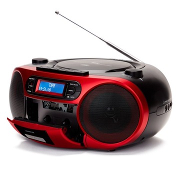БУМБОКС ЗВУКОВОЙ RUNTER AIWA BBTC-660DAB/RD DAB+ BLUETOOTH CD FM БУДИЛЬНИК