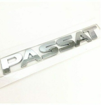 LOGO EMBLEMAT NAPIS VW PASSAT SREBRNY