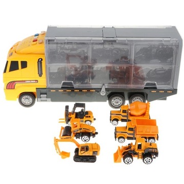 Car Container Set Truck Engineering Vehicle