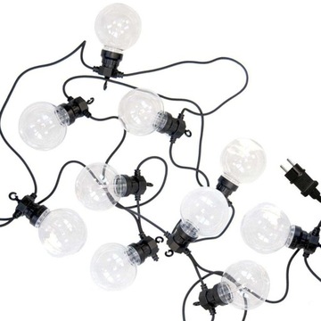 Girlanda lampki LED na taras balkon ogród 10 szt łańcuch świetlny WADA