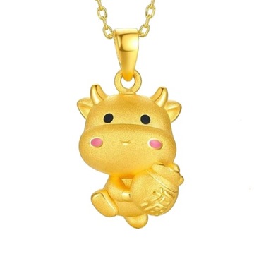 SŁODKI WISIOREK Z KRĄ 12 ZWIERZĄT ZODIAKU METALOWEGO