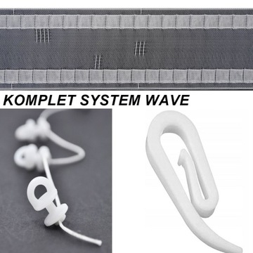 KOMPLET DO SYSTEMU WAVE TAŚMA SZNUREK AGRAFKI 1 MB