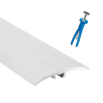 Listwa Progowa Szeroka 41mm ALUMINIOWA wcisk SM2 Arbiton 186cm DĄB BIAŁY
