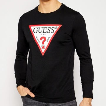 Guess koszulka longsleeve czarna oryginał M0YI31I3Z11-JBLK M