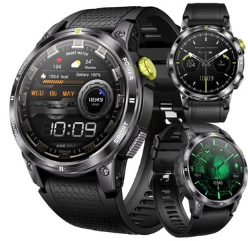 ZEGAREK SMARTWATCH Z GPS AMOLED 400mAh CIŚNIENIE PULS ROZMOWY POLSKIE MENU