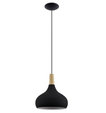 EGLO SABINAR LAMPA WISZĄCA 900162 CZARNA/DREWNO