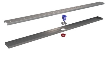 Линейный слив для квартир блока Skyline D, 60см, самый нижний, без ковки INOX