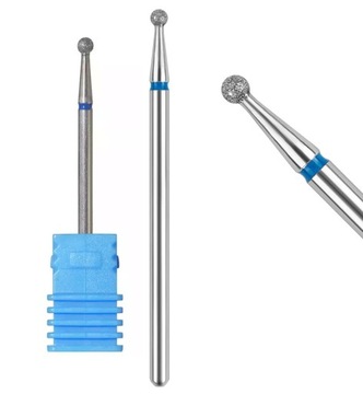 FREZ DIAMENTOWY DO SKÓREK KULKA 1,8 mm ŚREDNI NIEBIESKI
