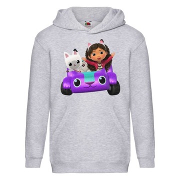 BLUZA KOCI DOMEK GABI Z KAPTUREM 116 cm 5-6 LAT