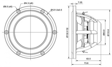 SB Acoustics Satori MW13TX-4 5