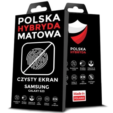 FOLIA MATOWA DO SAMSUNG GALAXY S23 HYDROŻELOWA BRAK ODCISKÓW PALCÓW