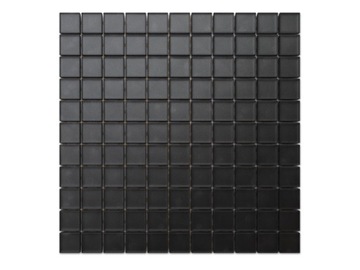 MOZAIKA SZKLANA SOFT BLACK CZARNA MAT 30x30cm 8mm
