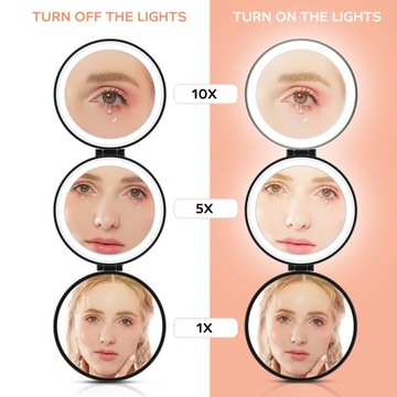 Косметическое зеркало Vanity со светодиодной подсветкой