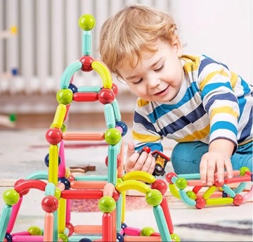 ОБРАЗОВАТЕЛЬНЫЕ МАГНИТНЫЕ БЛОКИ НАБОР БОЛЬШИХ МАГНИТНЫХ ПАЛОЧЕК XXL