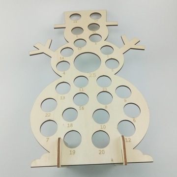 Wooden Countdown Board Calendar Notes Snowman 2