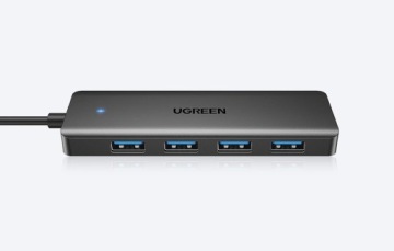 ПОРТАТИВНЫЙ ЛЕГКИЙ АДАПТЕР UGREEN USB-A 4 В 1 4X USB-A 3.0 5 Гбит/с PLUG&PLAY