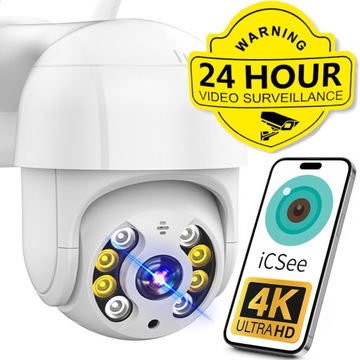 НАРУЖНАЯ ВРАЩАЮЩАЯСЯ WIFI IP-КАМЕРА 8 Мп 4X 4K ЗУМ