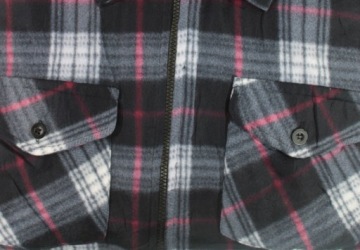 ТЕПЛАЯ МУЖСКАЯ ФЛИСОВАЯ РУБАШКА НА МОЛНИИ 3XL P051