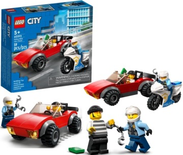 Полицейский мотоцикл LEGO City — Автомобильная погоня (60392)