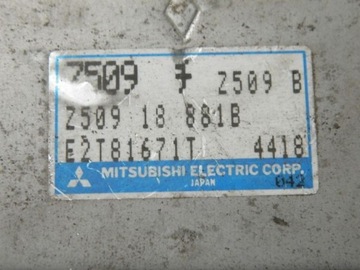 ДВИГАТЕЛЬ MAZDA 323F BA КОМПЬЮТЕР E2T81671T Z5-DE