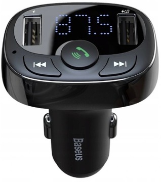 FM-передатчик Bluetooth, зарядное устройство MP3, 2 порта USB BASEUS