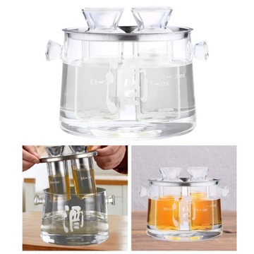 Набор для сакэ Высококачественный стеклянный горшок для сакэ