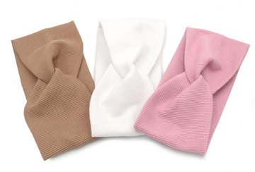 Opaska na głowę SZEROKA PRZEPLATANA 3 sz 0,5-3 lat