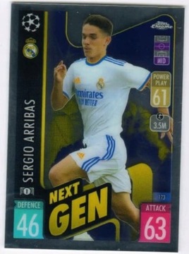 TOPPS Match Attax UEFA 2022 Next Gen ARRIBAS 239