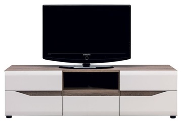 Szafka RTV LIONEL LI1 Dąb Sonoma Truflowy+Biały po