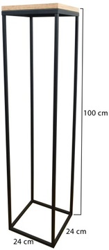 ПОДСТАВКА ДЛЯ ЦВЕТОВ ПОЛКА ДЛЯ ЦВЕТОВ МЕТАЛЛ.ВЕРХНЯЯ СТОЙКА крафтовый дуб 100см